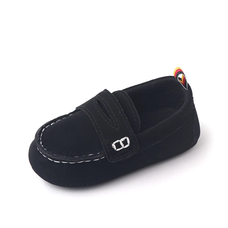 Baby Solid Color Toddler Shoes Fashion Peas Shoes British Style Spring and Autumn Infants Shoes manufacture