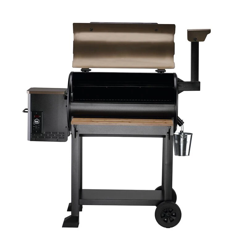 Black Wood Pellet Grill and Smoker Bbq Grill