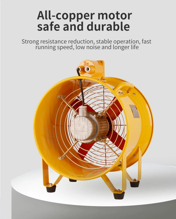 Duct Axial Exhaust Fan, 200/250/300/400/500mm, Portable - detail 6