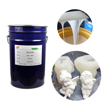 factory price wholesale rtv2 soft liquid silicone rubber a b	 two component for gypsum resin china