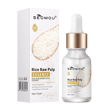 natural moisturizing anti aging skin care face essence hyaluronic acid facial white rice serum