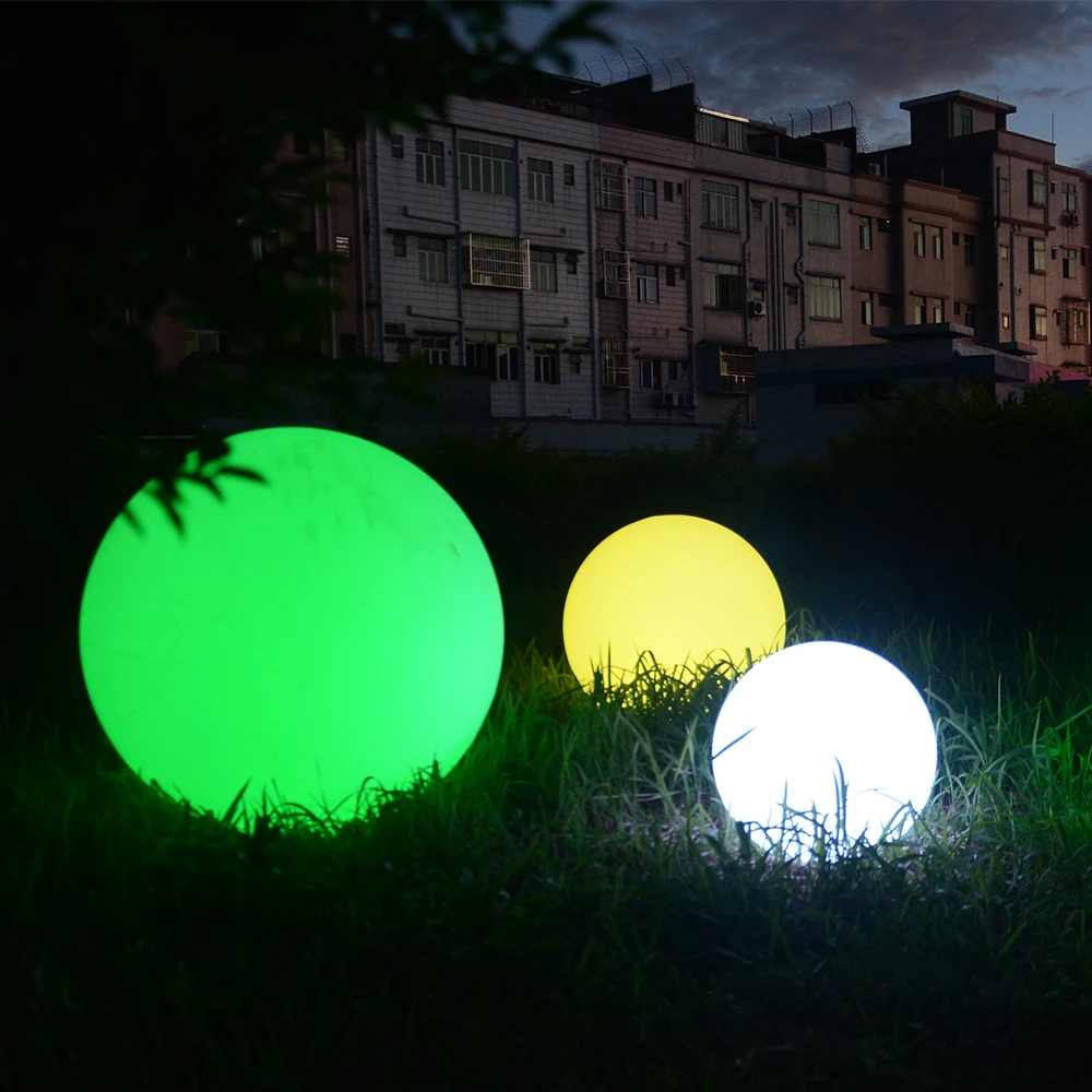 big ball garden lights