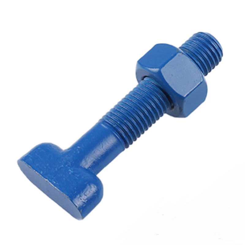 High Tensile Blue Fluoropolymer Coated Dacromet T Head Bolt manufacture
