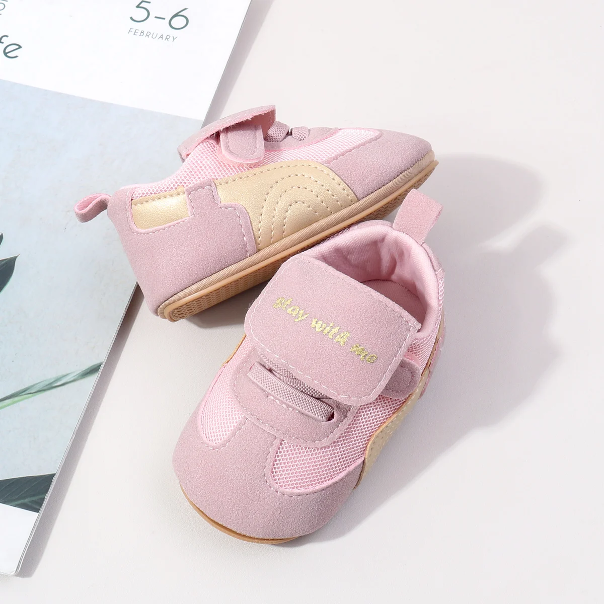 Sturdy Soft Flat TPR Soles New Design Solid Color Casual Infant Shoes All Seasons Toddler Walking Shoes for Boys and Girls supplier