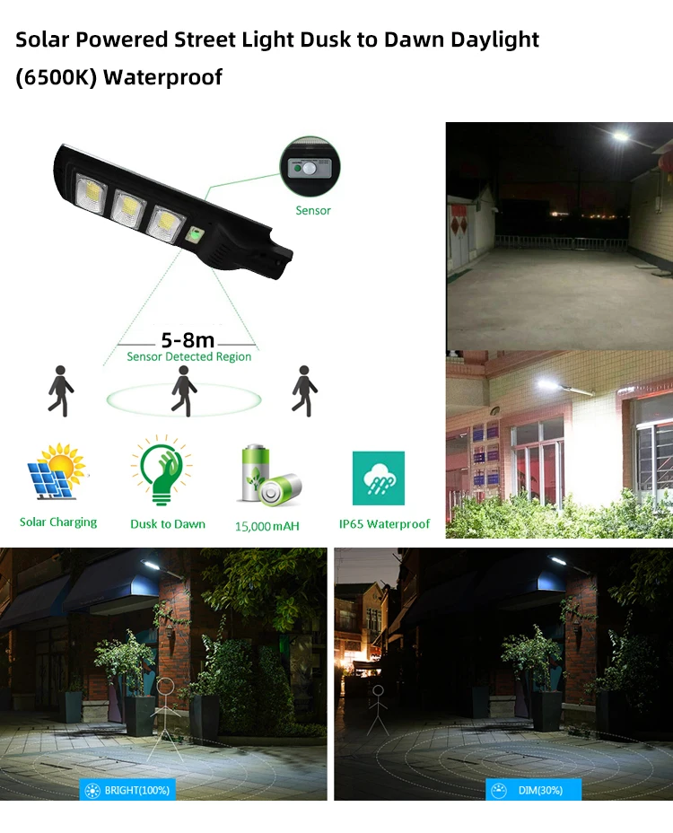 G-Lights Low Price Ip65 Waterproof Outdoor 60w 120w 180w 240w 300w Integrated All In One Solar Led Street Light