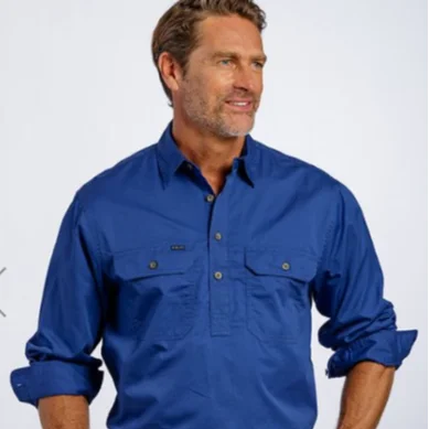 100% Cotton Long Sleeve Work Shirt 