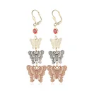 Earrings Latest Design Multi Color Overlay Hollowed Out Butterfly Earrings Evil Eyes Charm Earrings For Party