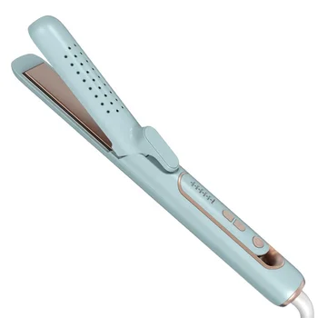 Negative ions product airflow hair straightener and curler 2 in 1 multi-function hair styling tool for household