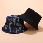 Jean Jeans Bucket Hat 2020 Korean Style Women Blue Jean Bucket Hats Vintage Bucket Hat Blue Jean