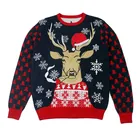 Sweater Have FAMA Certificate Factory Knitted Jaquard Unisex Custom Ugly Christmas Sweater