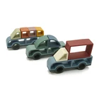 Game Hot Wholesale High Quality Silicone Blocks Stacking Game Baby Stack Toy Educational Car Stacking Toys For Kids