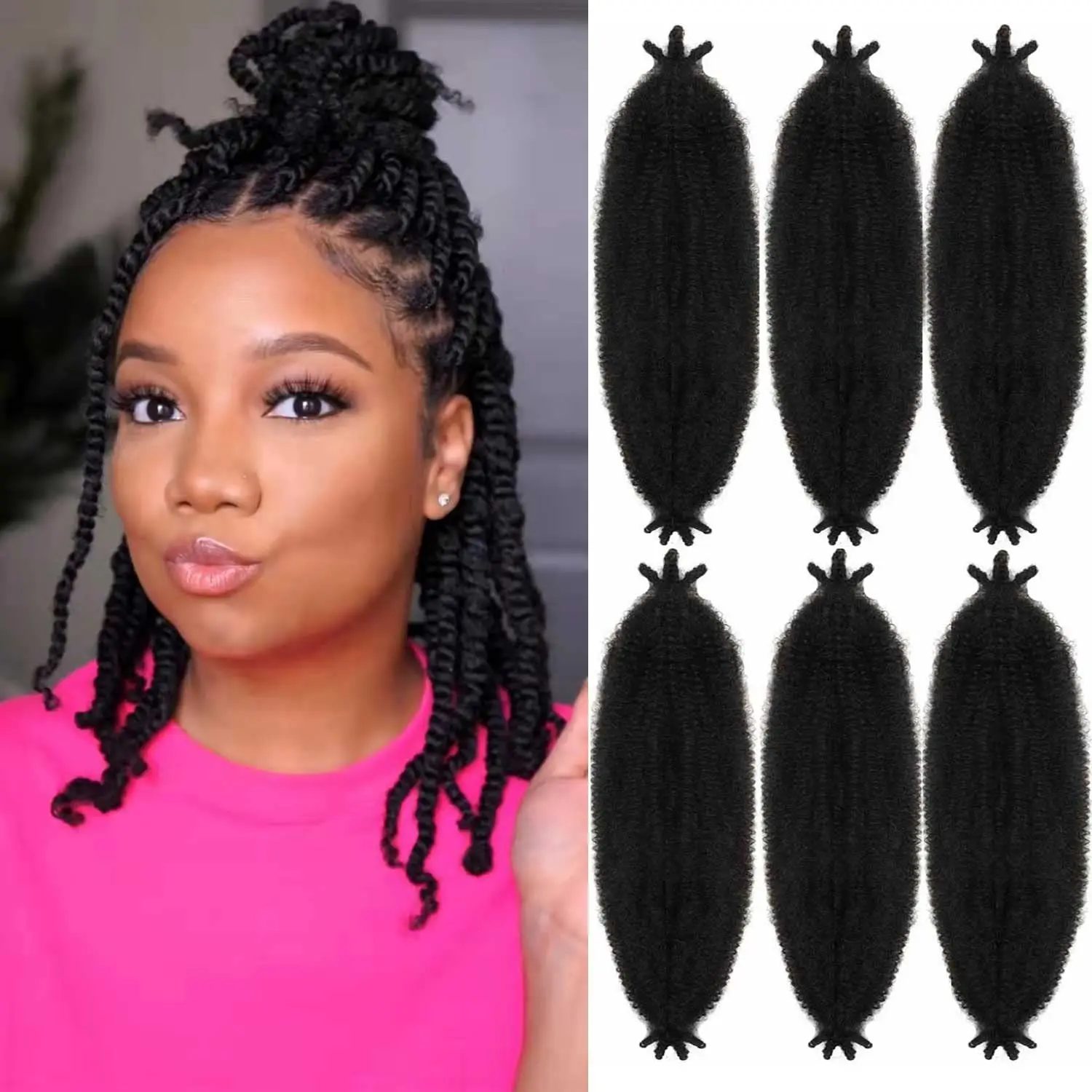 Gypsy Locs Wholesale Braid Bomb Twist Crochet Water Wave Hair Extensions  Springy Afro Twist Hair - Buy Gypsy Locs Wholesale Braid Bomb Twist Crochet  Water Wave Hair Extensions Springy Afro Twist Hair,Springy