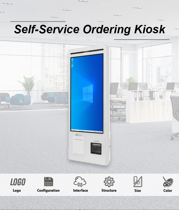 Aonpos Touch Screen Outdoor Self Service Ordering Machine Payment Order