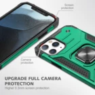 Cover Metal Magnetic Car Mount Kickstand Shockproof TPU PC Anti Drop Phone Case Back Cover For IPhone 13 Pro Max