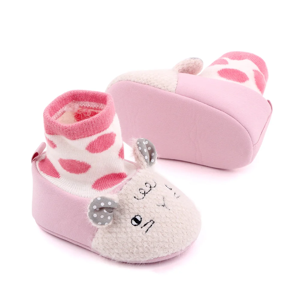 Autumn and Winter New Baby Cute Cartoon Animal Infants Soft Soled Indoor Warm Socks Toddler Shoes factory