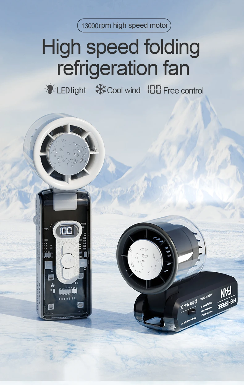 Mini Handheld Fan, USB, Portable, 100 - detail 4