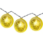 Lemon String String Light 1.5m 10 LED Battery Power 10led Fruit Lemon String Lights