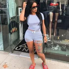 Clothes Sexy Summer Clothes 2 Piece Outfit Biker Short 2 Piece Set Women