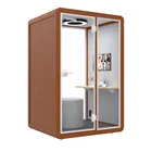 Open Office Pod Soundproof Movable Phone Booth As Personal Space Modern Office Booth With 12V-USB Socket ISO 9001