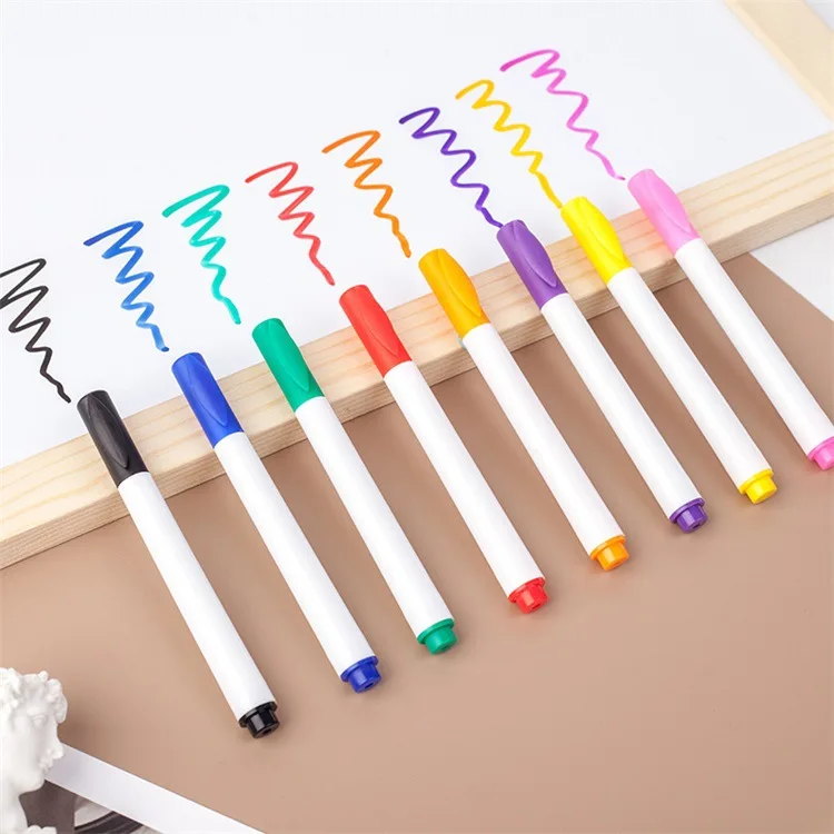 Safe Kid Non Magnetic Manufacturer Erasable Wholesale Ink Multicolor Whiteboard Pen For Coloring