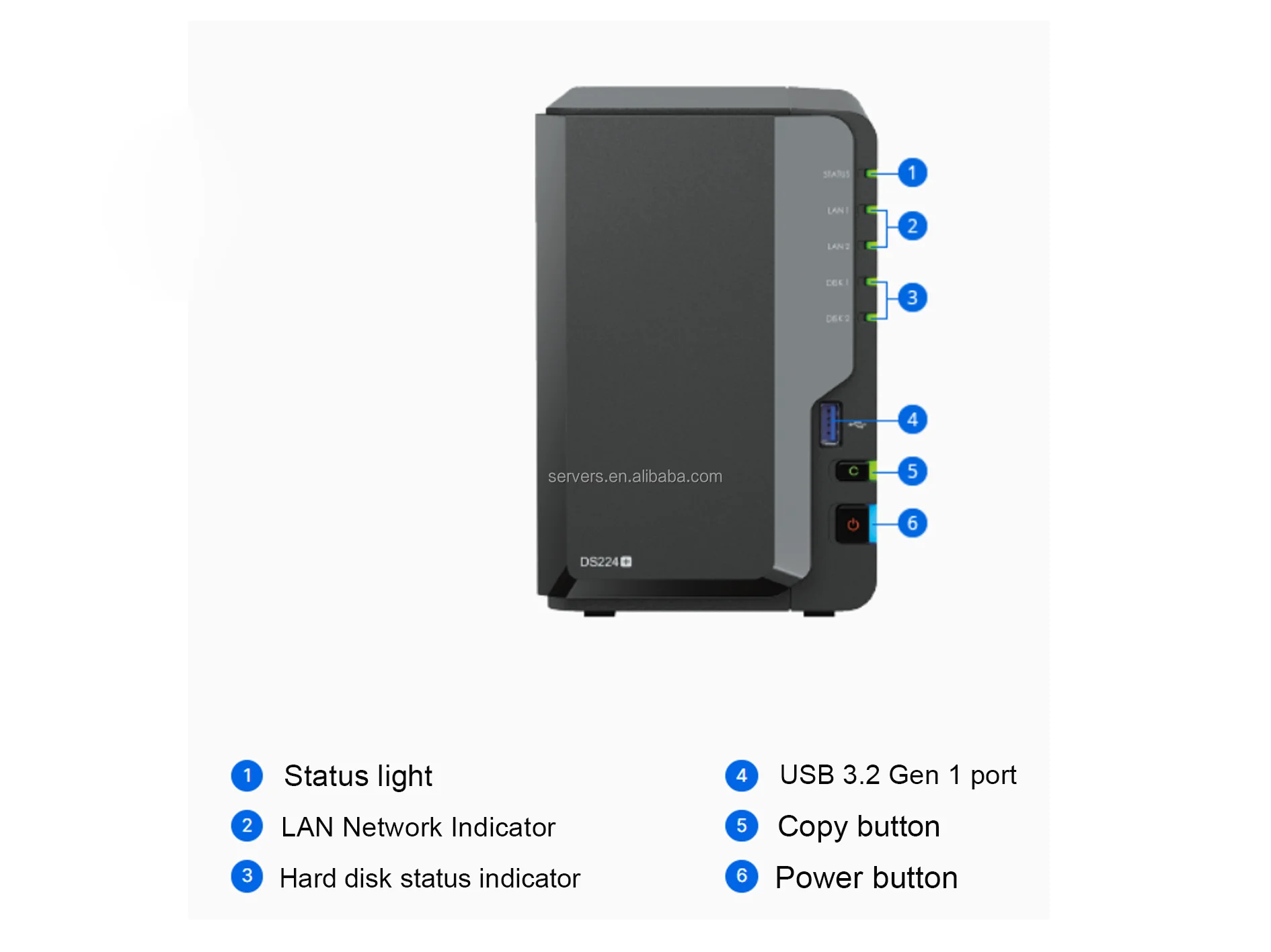 new original diskstation ds224+ computer cloud ser