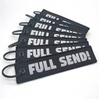 Strap Tag Strap Keychain Fashion Personalized Custom Embroidery Key Chain Strap Woven Keychain/key Tag