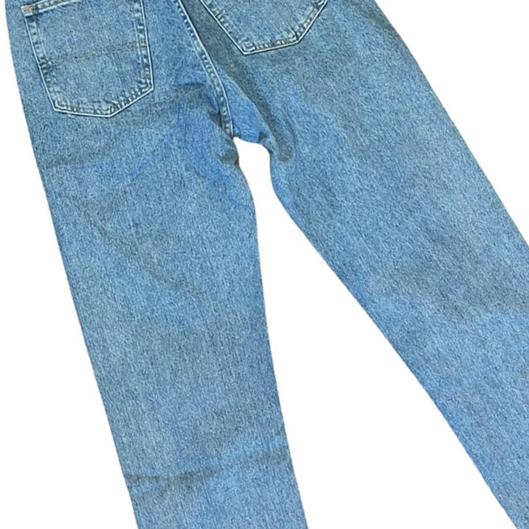product custom men cotton vintage washed straight leg jeans abstract face spray paint graffiti printed streetwear denim pants with oem-3