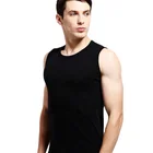 Cotton Vest Customised Wide Shoulder Summer Plain Blank Cotton Tank Top Casual Vest For Men