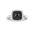 Engagement High Quality Black Ceramic Rings Handmade Crystal Decoration Wedding Engagement Rings Jewelry Best Gift