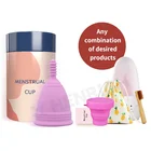 Woman Menstrual Free Sample 100% Hygiene Feminine Wholesale Reusable Women Soft Custom With Low Price Menstrual Cup