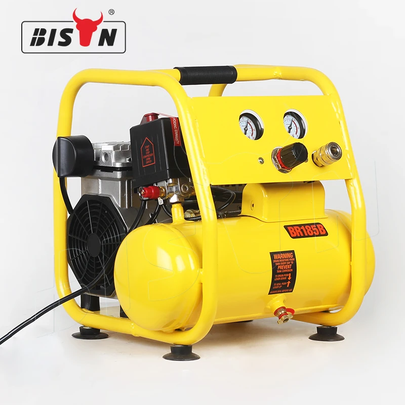 verkoopplan Carrière beest Bison Small Air Compressor 220v 6l Mobile Mini Silent Electrical Oil Free  Air Compressor - Buy Kompresor Mini,Air Copressor Small Air Compressor,Mini  Air Compressor 220v Product on Alibaba.com