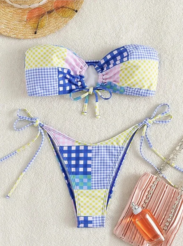 2024 Fashion Bra Bikini Women's Two-Piece Swimsuit Girls Bathing Suit Beachwear Set New Print Design Hc5b4516f7fd04daa8f9fa015365c41bao