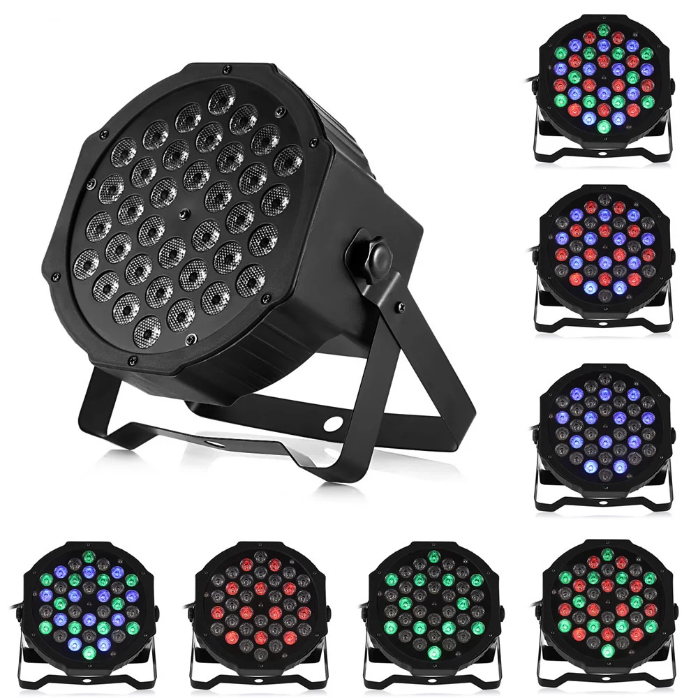 36W Professional Disco light DMX512 Voice Control RGB LED Ktv Bar Party DJ Decorative Stage Light Effect Projector par lamp