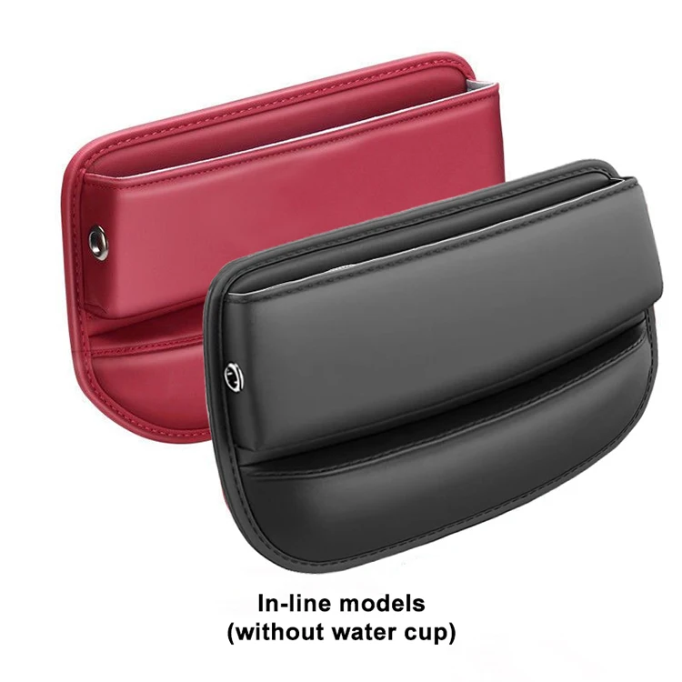 Console Side Pocket Organizer Car Seat Gap Filler with Cup Holder for Phones Glasses Keys Cards