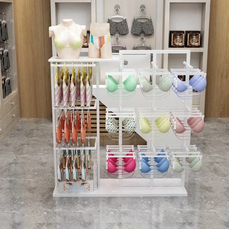 Customized Lingerie Store Display Shelves Floor Standing Display