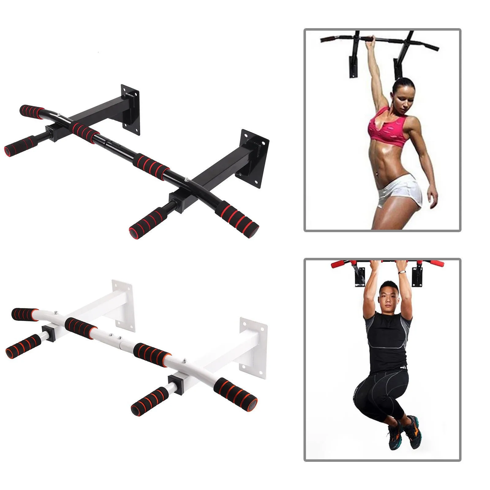 Gymnastics Chin Up Bar Wall Bars with White and Black Color Fitness Pull Up Bar