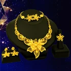Jewelry Dubai Exotic Ladies Fashion Jewelry African Wedding Bride Gold Plated 24k Jewelry Set