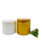 Round PE Jar Plastic Hair Mask Jar Hair Massage Cream Jar With Flip Cap 400g 500g