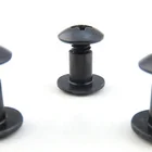 Leather Carbon Steel Black Oxidation Chicago Screw For Leather Holster/Kydex Hardware Kit