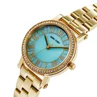 Gold Watch Fashion Luxury Waterproof Rose Gold Stainles Ladies Bracelet Quartz Watch
