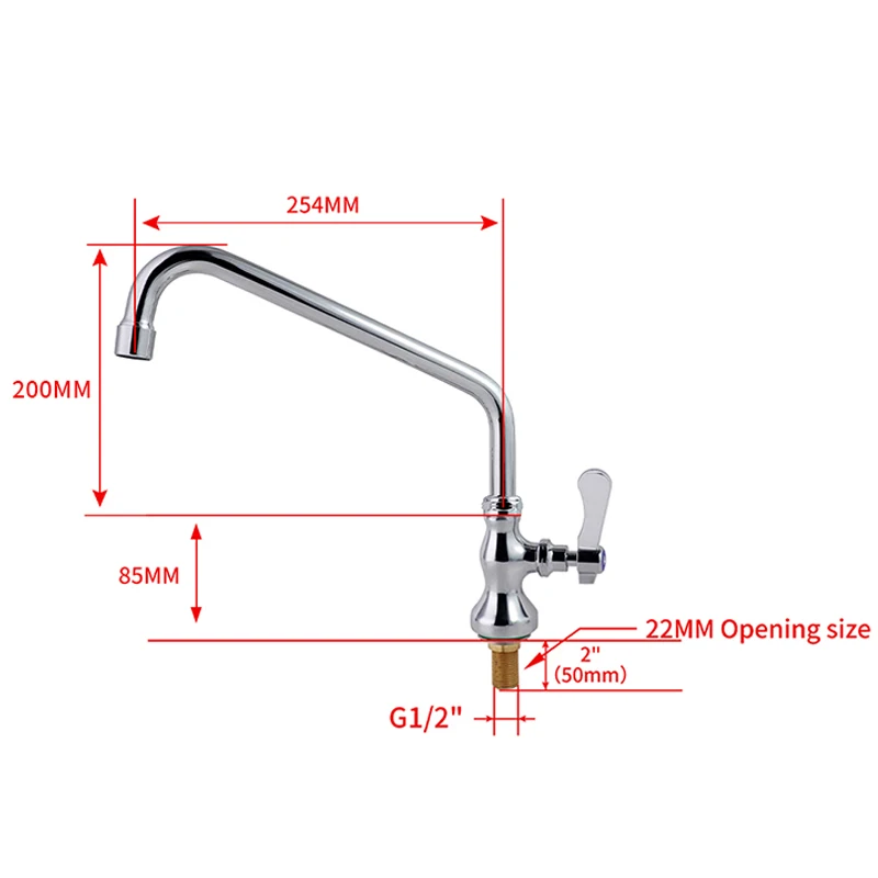 Modern Single Hand Stainless Steel+Brass Sink Kitchen Faucet Option 360° Sink Taps Splash-Proof Features for Commercial Kitchen manufacture