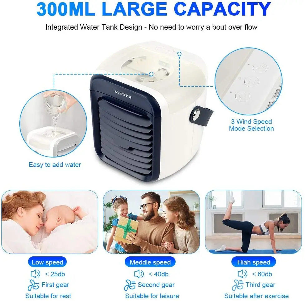 Portable Small Air Conditioner, DC 5V, USB - detail 22