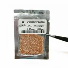 Colored Small Size Melee Cz Gemstones 0.8mm-2mm Cubic Zirconia Round Shape For All Colors
