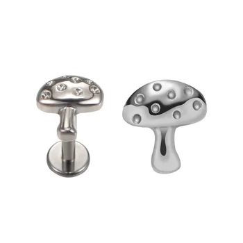 G23 ASTM F136 Titanium 16G Geometric Shape Nose Ear Studs New Implant Grade Labret Tragus Helix Cartilage Piercing 18K