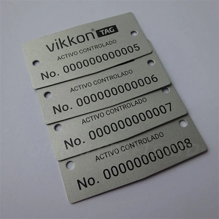 product qr code serial id numbers etched ss nameplate product label engraved metal stainless steel logo name plates-9
