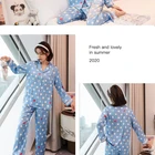 Clothes Womens Silk Satin Pajamas Set Ladies Luxury Clothing Women's Silk Home Clothes Suit