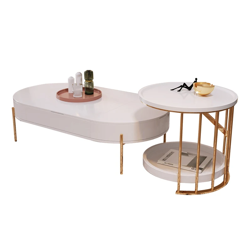 Modern Luxurious Living Room Furniture Tea Table Lift Top Up Coffee Table with Storage