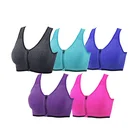 Wear Clothing Sports Bra Women Yoga Bra Wear Fitness Tops Front Zip Plus Size High Impact Gym Sexy Clothing Drop Shipping