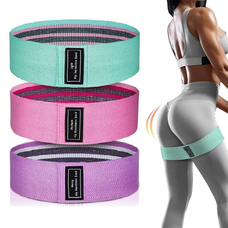 Fabric Resistance Band Heavy Exercise Hip Circle Glute booty Butt loop Set 