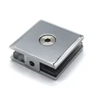 Alloy Clip Glass Holder Clamp 50mm O Degree Zinc Alloy Or SS304 Glass Clip Glass Clamp Glass Holder